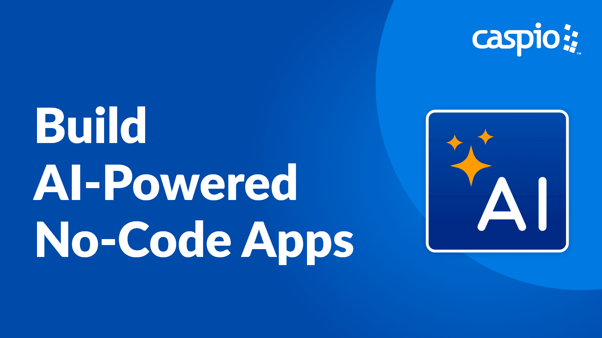 Video overview of Caspio's AI-Powered GPT Connect extension.